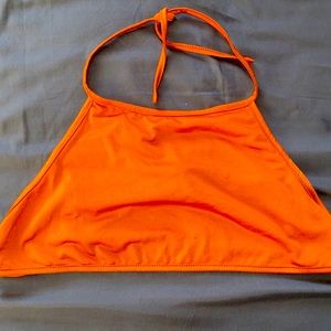 Orange scarf top